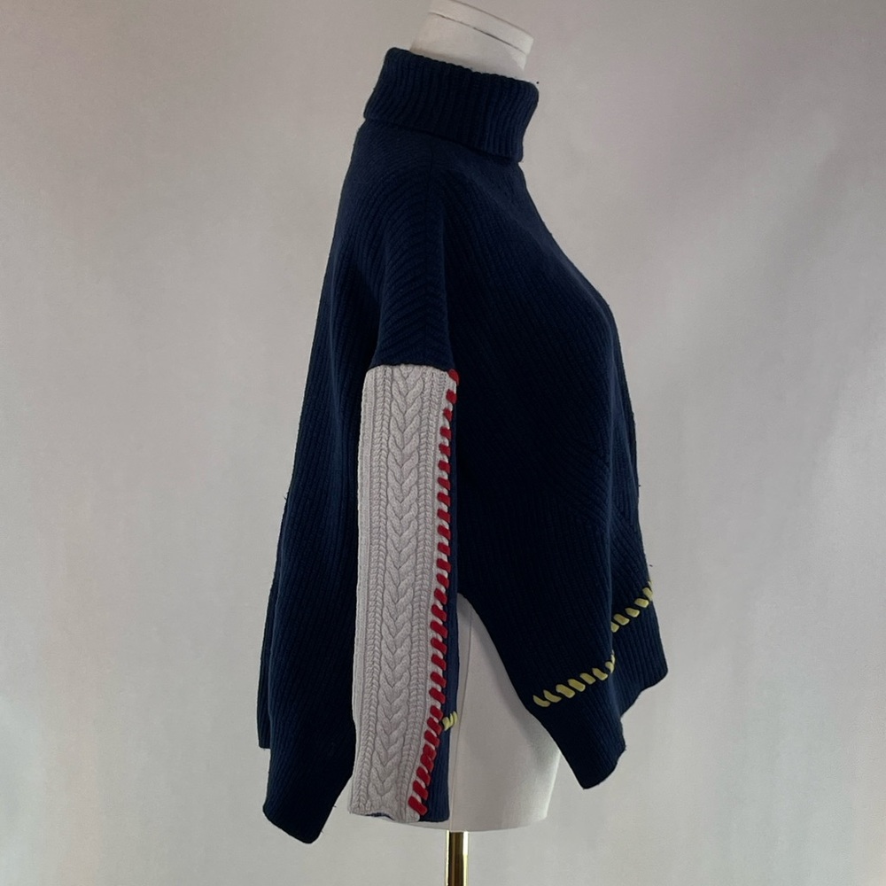 SJYP Color Stitched Turtleneck, 6 - Picture 3 of 9